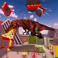 恐龙摧毁城市